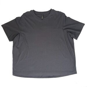 SKIMS Cotton Jersey Crew‎ Neck T-Shirt Onyx Black Womens 2X Plus Size Tee